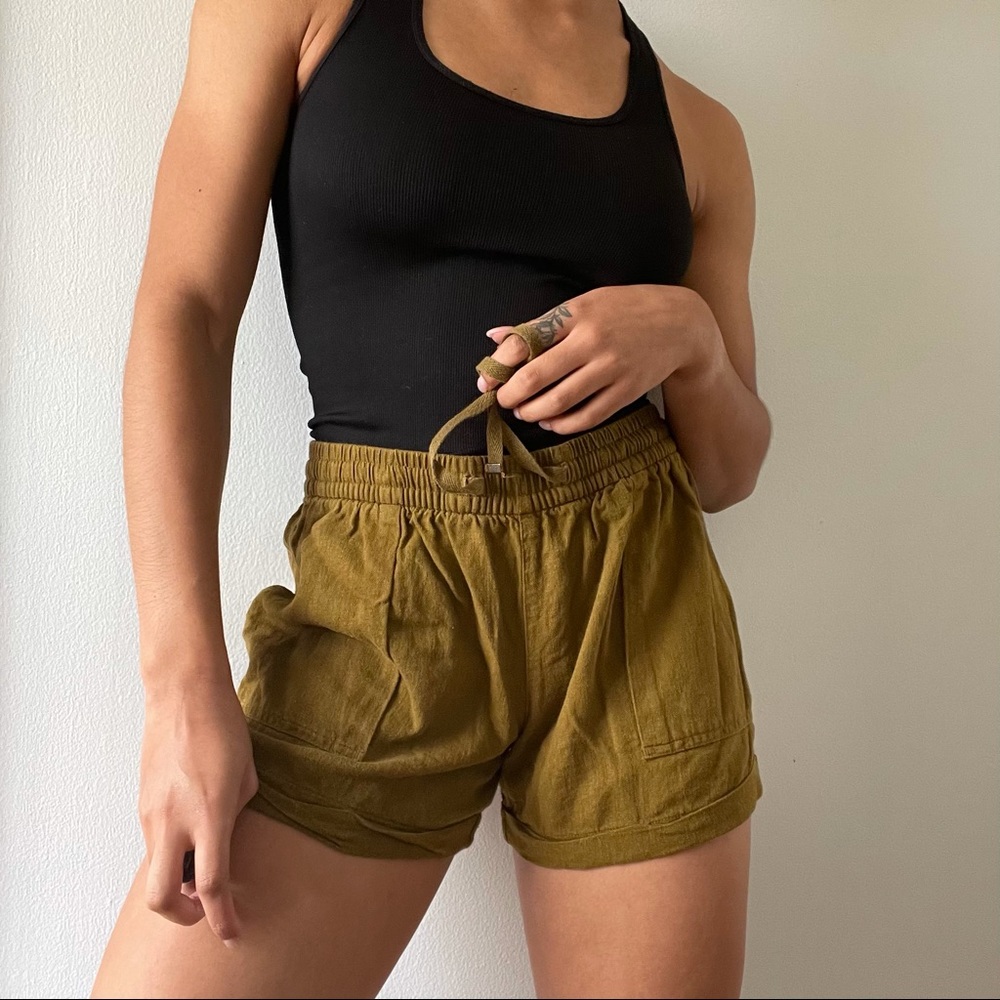 GAP Olive Green Drawstring Women's Shorts